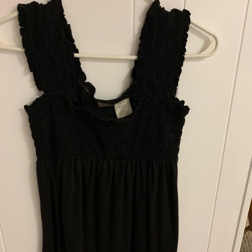 Black cami with fringes